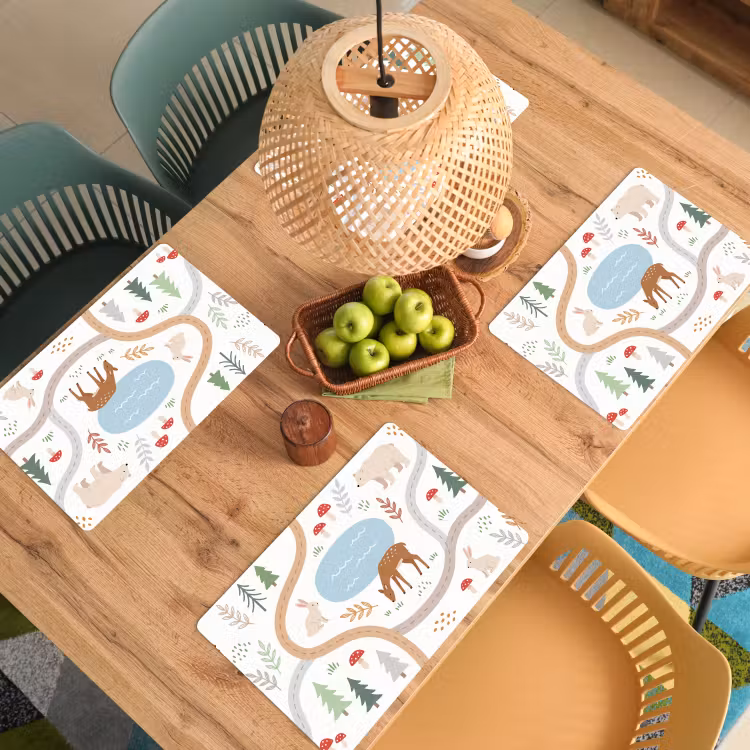 Placemat - 6 pieces - Animals - Forest - Illustration — 5