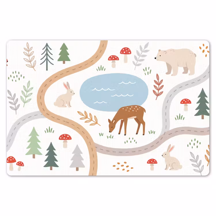 Placemat - 6 pieces - Animals - Forest - Illustration — 6