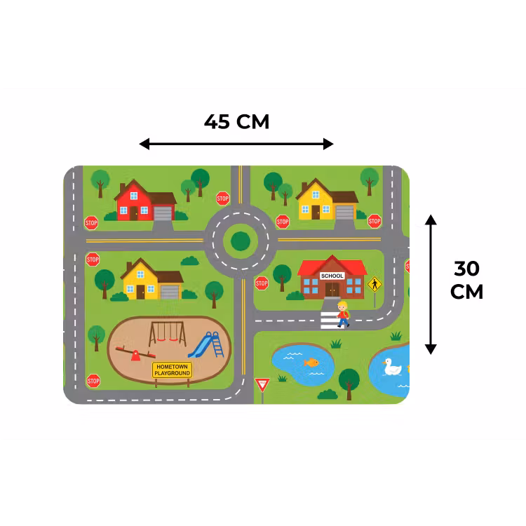 Placemat - 6 pieces - City - Roads - Cartoon — 3
