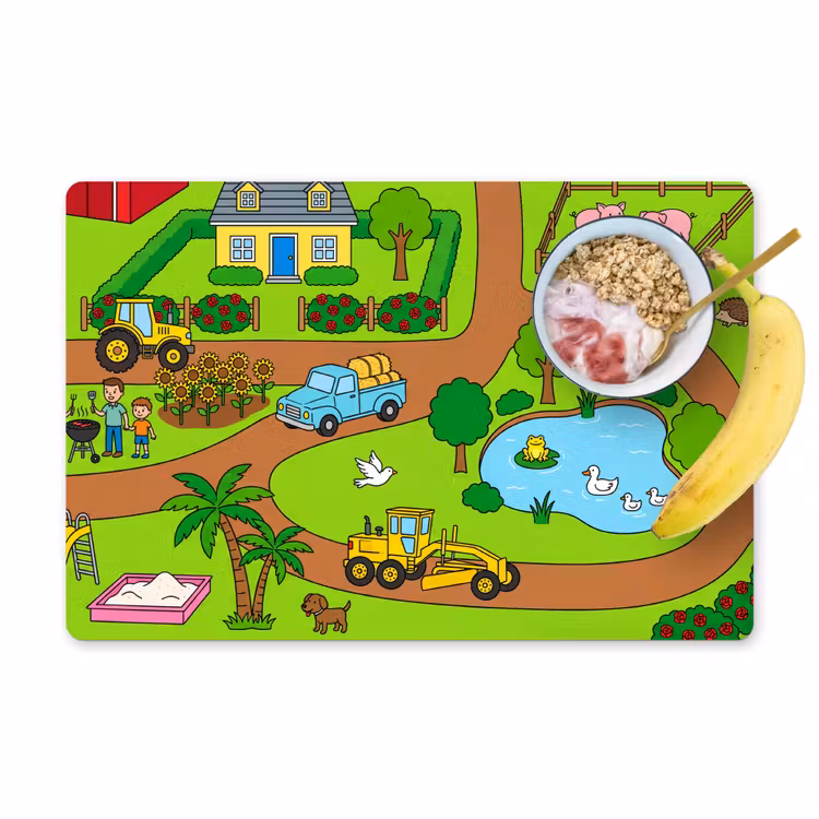 Placemat - 6 pieces - Countryside - Animals - Cartoon — 1