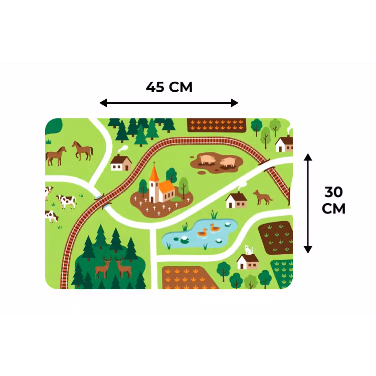 Placemat - 6 pieces - Countryside - Animals - Illustration — 3