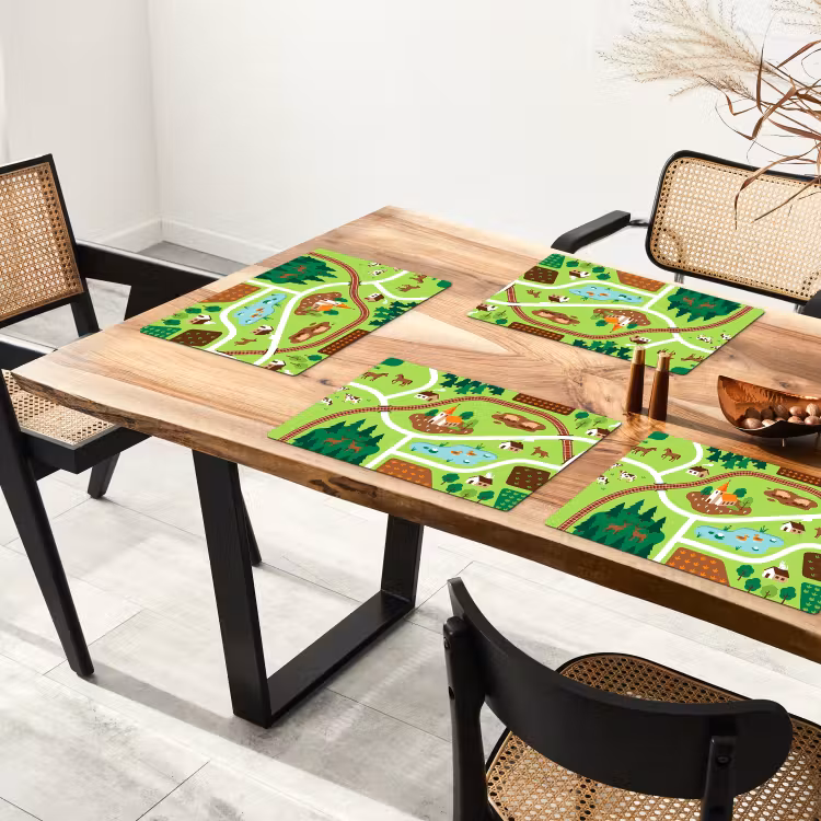 Placemat - 6 pieces - Countryside - Animals - Illustration — 4