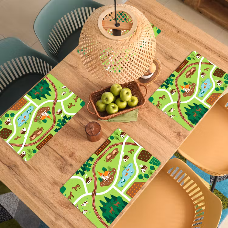 Placemat - 6 pieces - Countryside - Animals - Illustration — 5