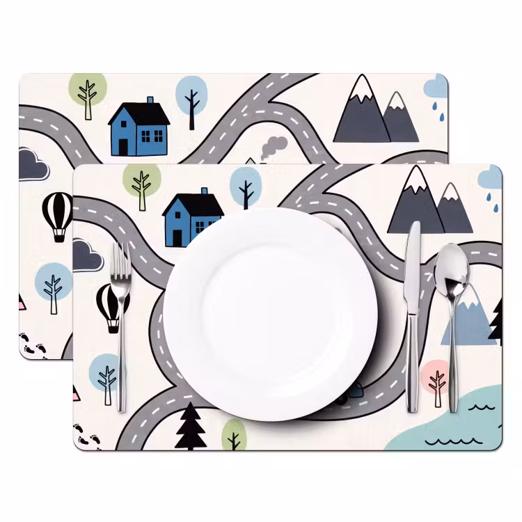 Placemat - 6 pieces - Map - City - Child-Friendly — 2