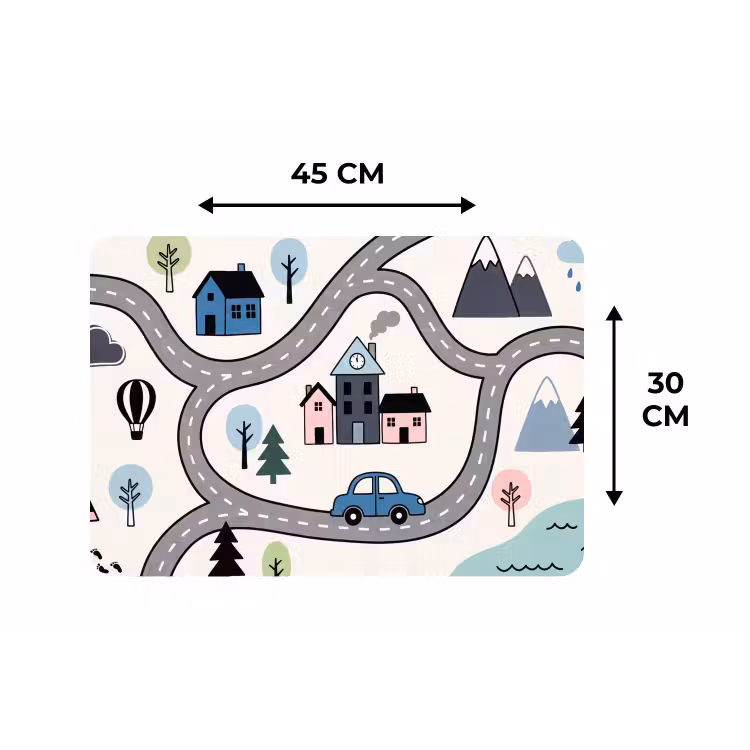 Placemat - 6 pieces - Map - City - Child-Friendly — 3