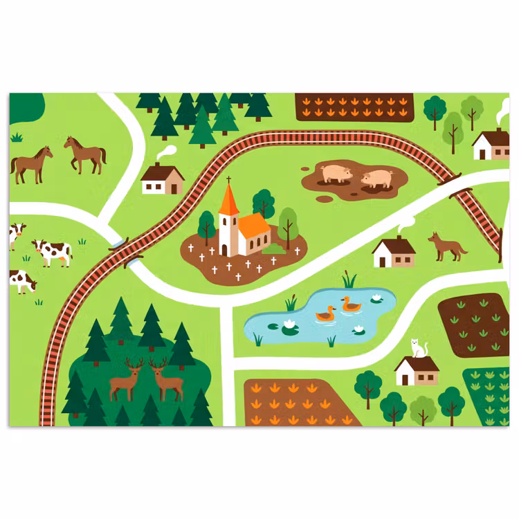 Poster - Countryside - Animals - Illustration — 1