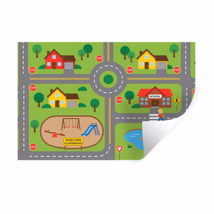Wall Sticker - City - Roads - Cartoon — 1