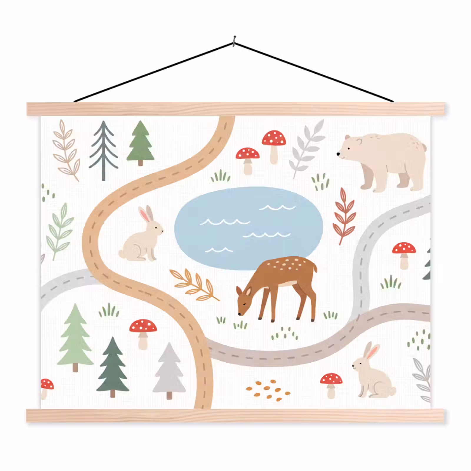 Hanging Poster - Animals - Forest - Illustration — 1