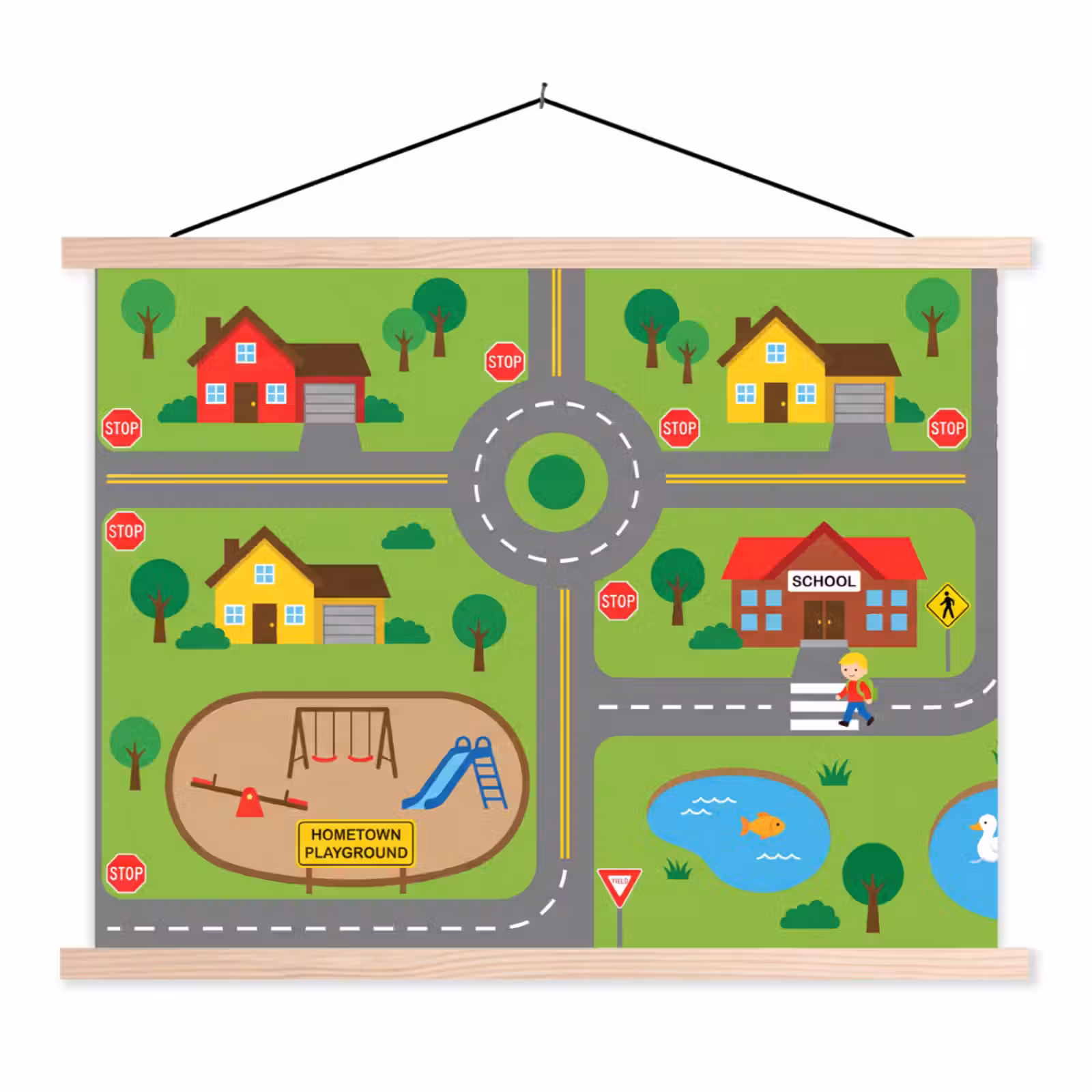 Hanging Poster - City - Roads - Cartoon — 1