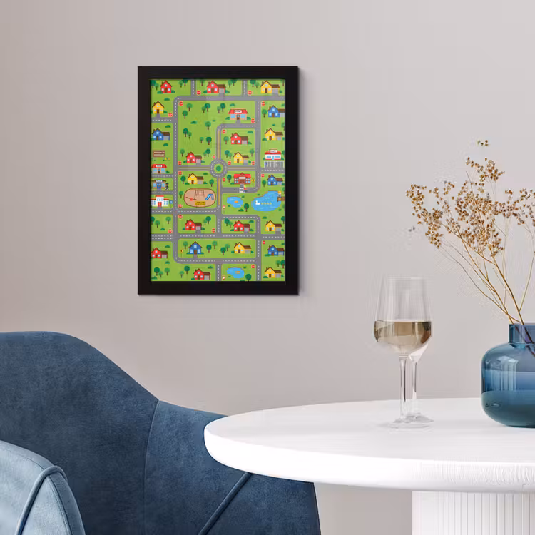 Framed Prints - City - Roads - Cartoon — 4