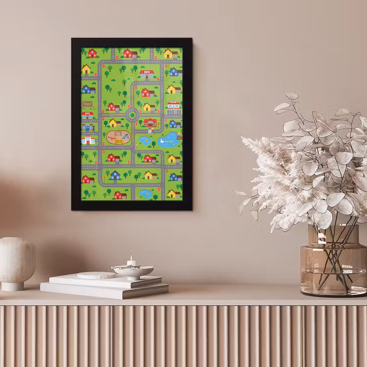 Framed Prints - City - Roads - Cartoon — 5