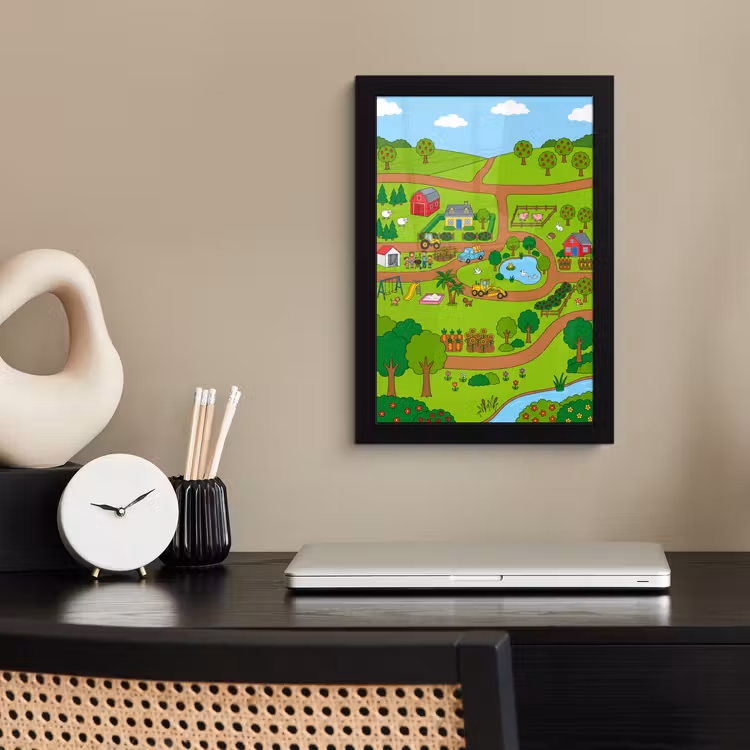 Framed Prints - Countryside - Animals - Cartoon — 2