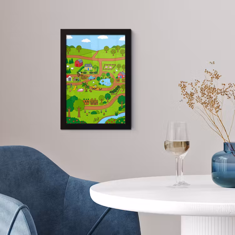 Framed Prints - Countryside - Animals - Cartoon — 4