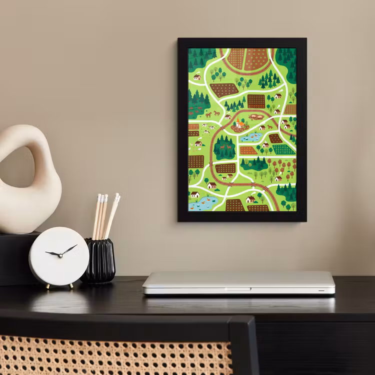 Framed Prints - Countryside - Animals - Illustration — 2