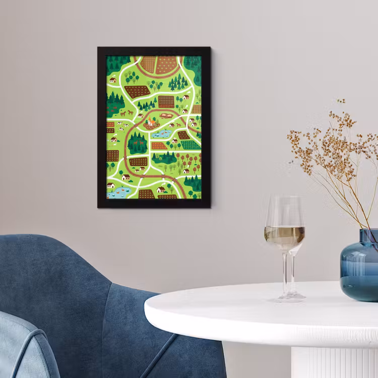 Framed Prints - Countryside - Animals - Illustration — 4