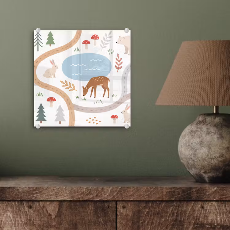 Glass Print - Animals - Forest - Illustration — 4