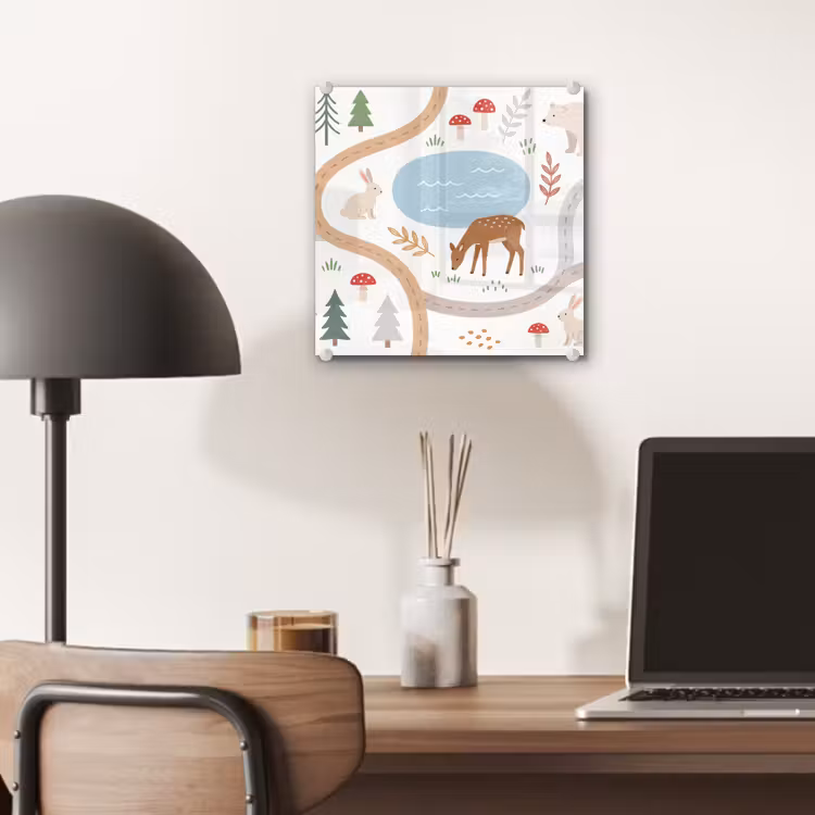 Glass Print - Animals - Forest - Illustration — 7