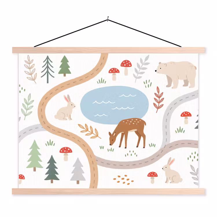 Hanging Poster - Animals - Forest - Illustration — 1