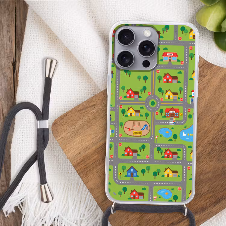 Phone case crossbody - City - Roads - Cartoon — 3