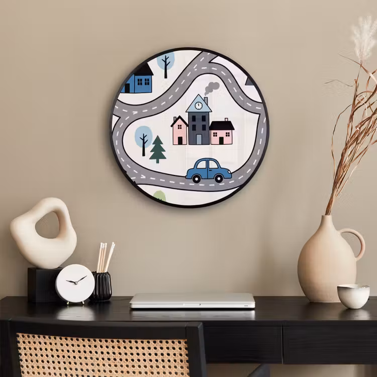 Photo Frame Round - Map - City - Kid-Friendly — 2