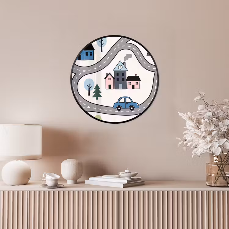 Photo Frame Round - Map - City - Kid-Friendly — 4