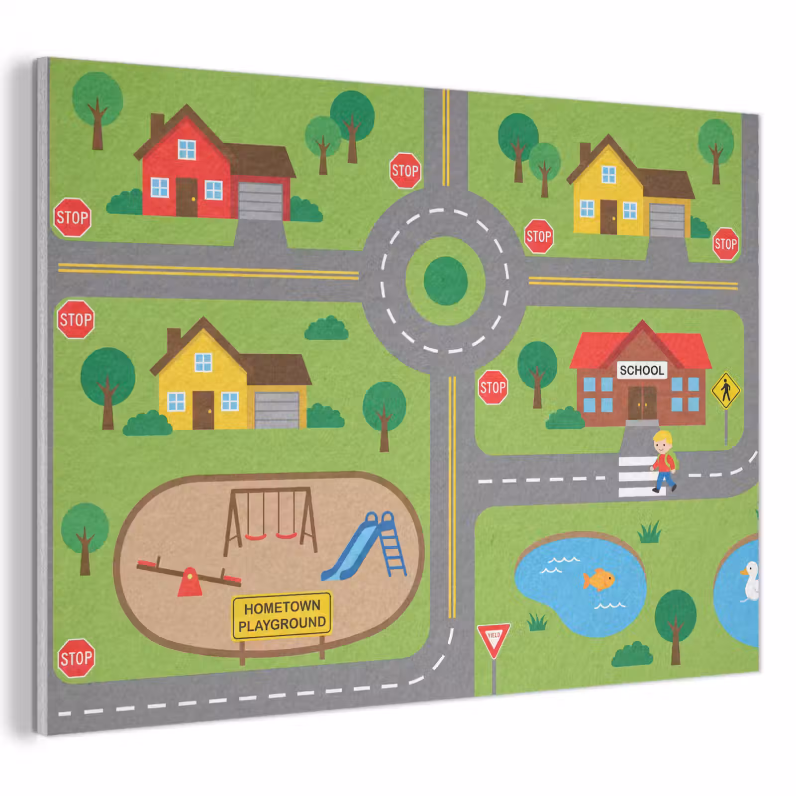 Acoustic Panel - City - Roads - Cartoon — 1