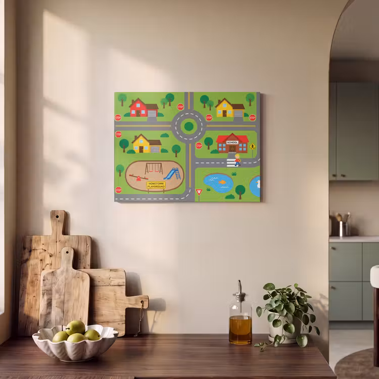 Acoustic Panel - City - Roads - Cartoon — 3