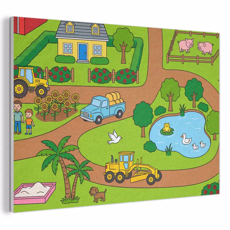 Acoustic Panel - Countryside - Animals - Cartoon — 1