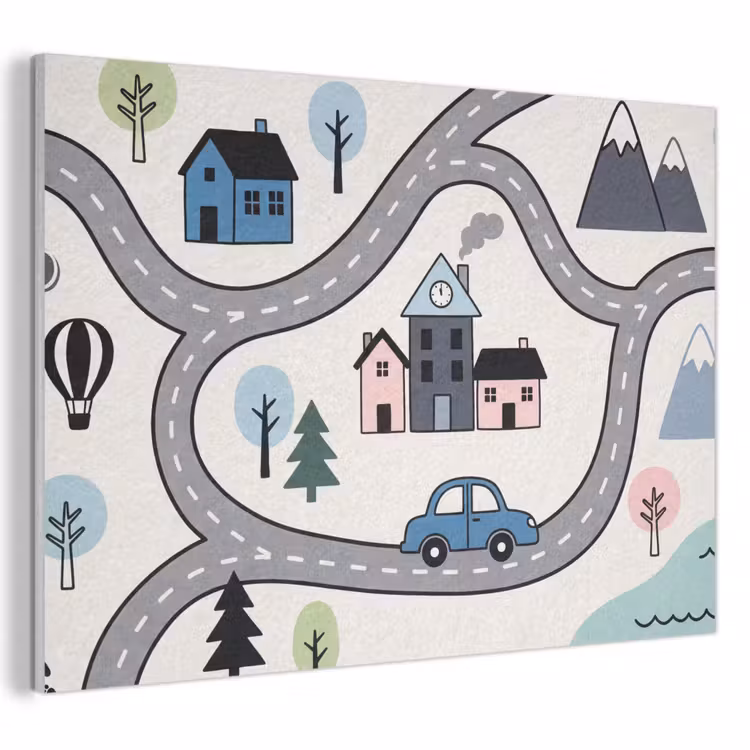 Acoustic Panel - Map - City - Kid-Friendly — 1