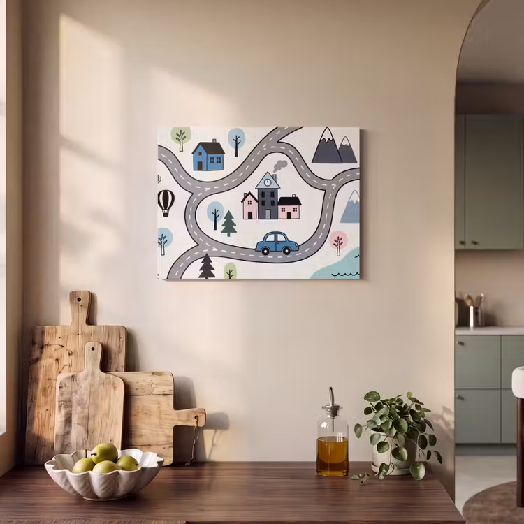 Acoustic Panel - Map - City - Kid-Friendly — 3