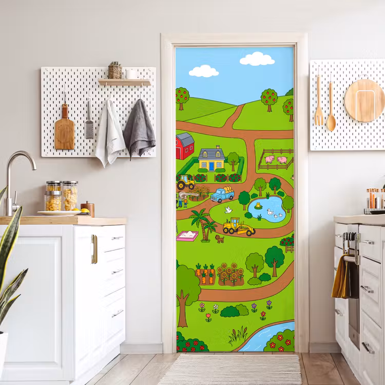 Door sticker - Countryside - Animals - Cartoon — 6