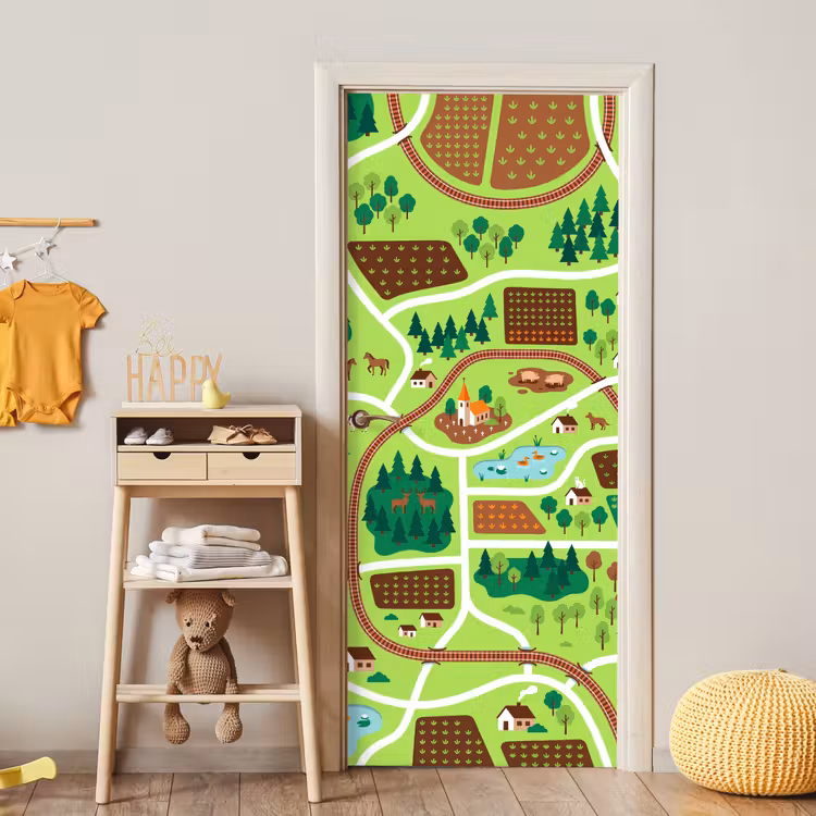 Door sticker - Countryside - Animals - Illustration — 5