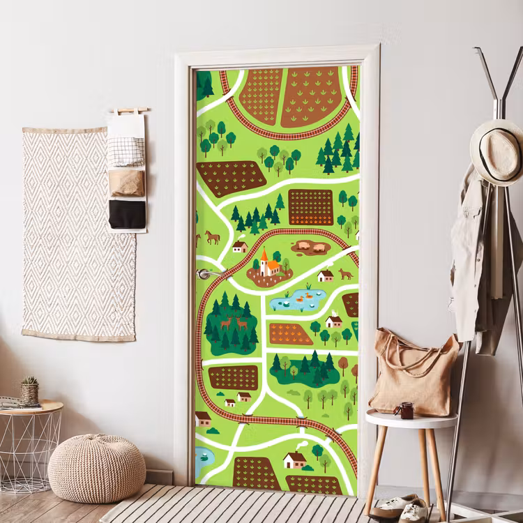 Door sticker - Countryside - Animals - Illustration — 7