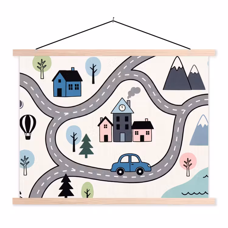 Hanging Poster - Map - City - Child-Friendly — 1