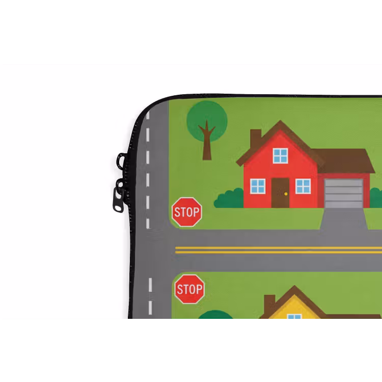 Laptop Sleeve - City - Roads - Cartoon — 5