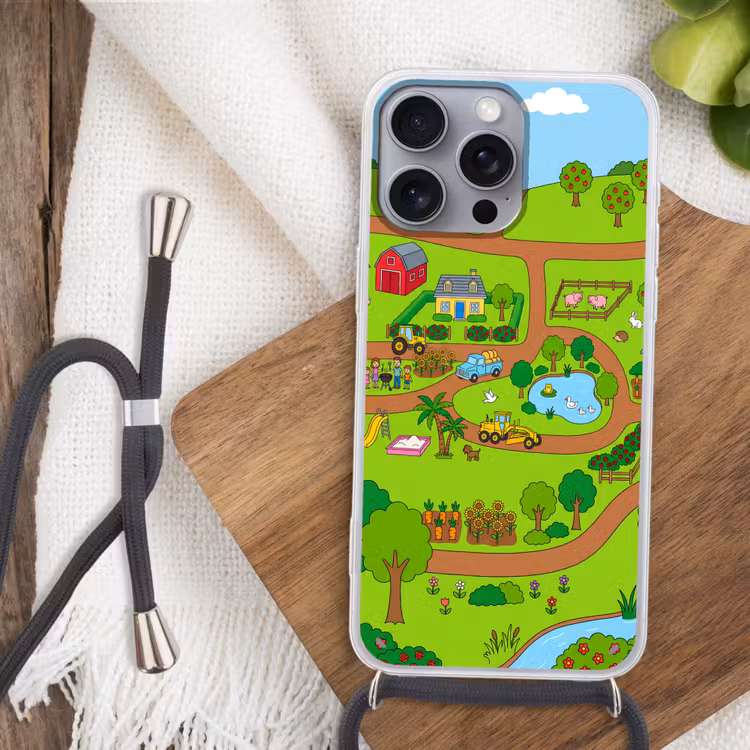 Phone case crossbody - Countryside - Animals - Cartoon — 3