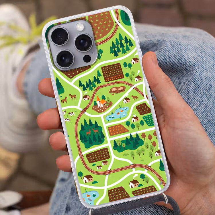 Phone case crossbody - Countryside - Animals - Illustration — 2