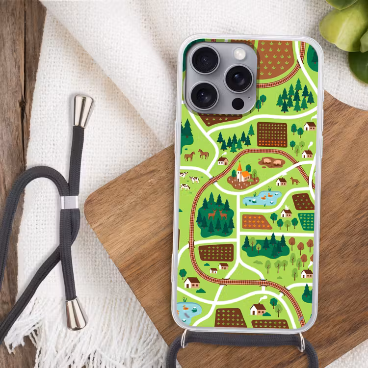 Phone case crossbody - Countryside - Animals - Illustration — 3