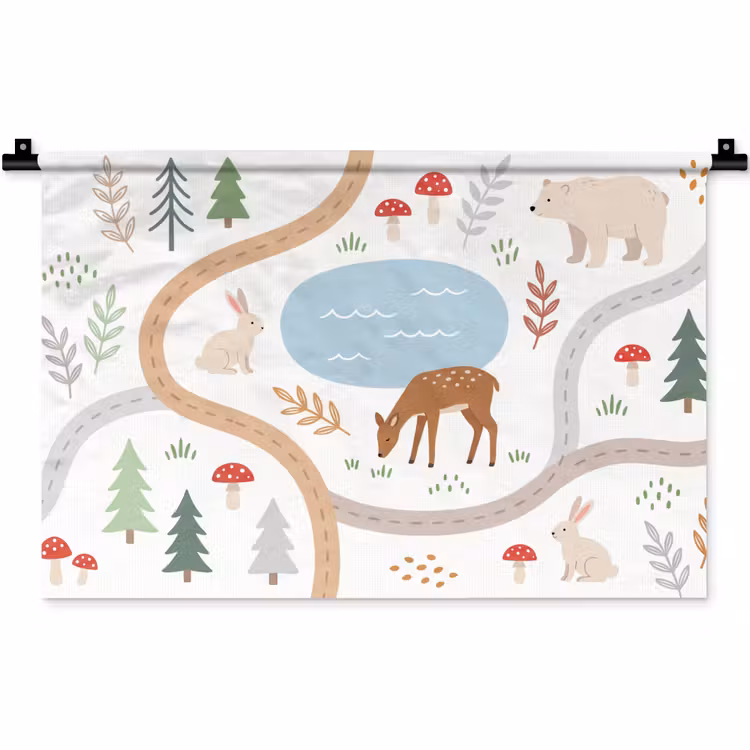 Wall Hanging - Animals - Forest - Illustration — 1
