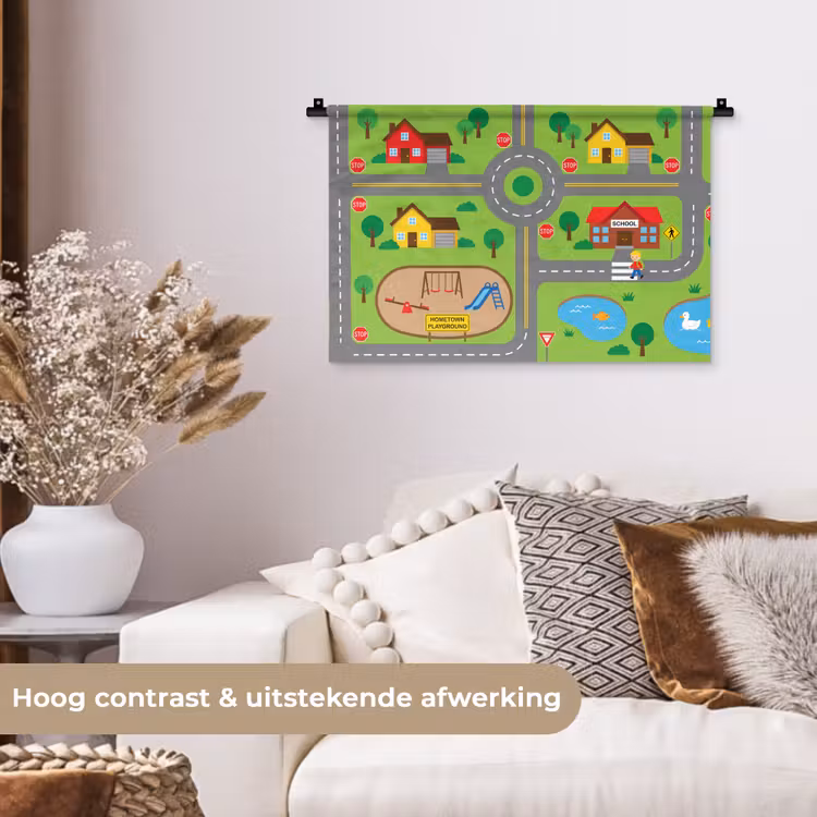 Wall Hanging - City - Roads - Cartoon — 4