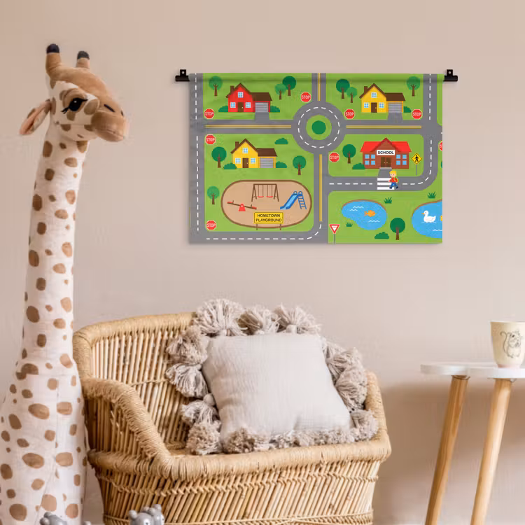 Wall Hanging - City - Roads - Cartoon — 5