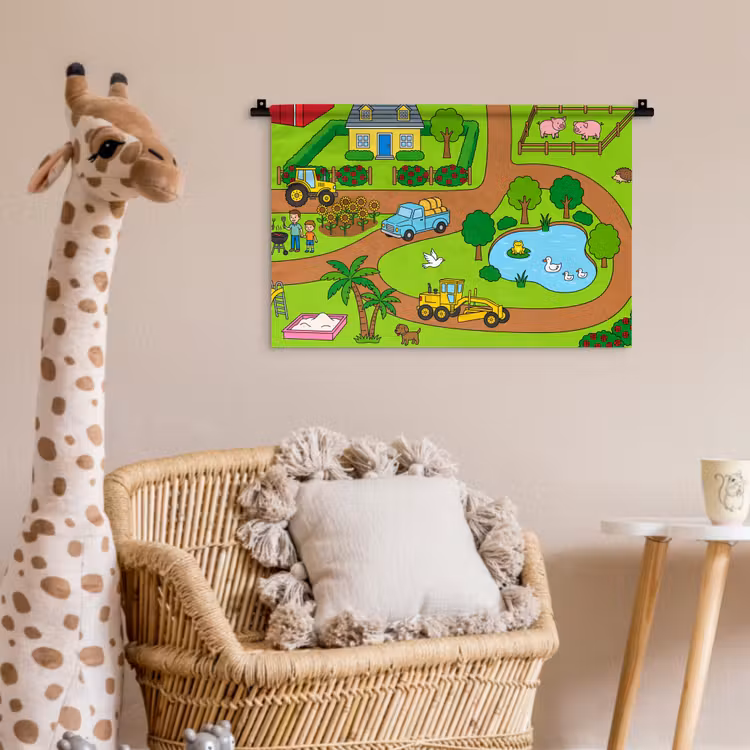 Wall Hanging - Countryside - Animals - Cartoon — 5