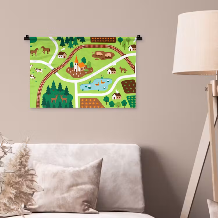 Wall Hanging - Countryside - Animals - Illustration — 2