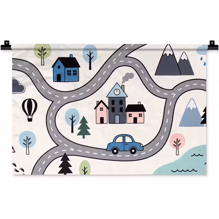 Wall Hanging - Map - City - Child-Friendly — 1