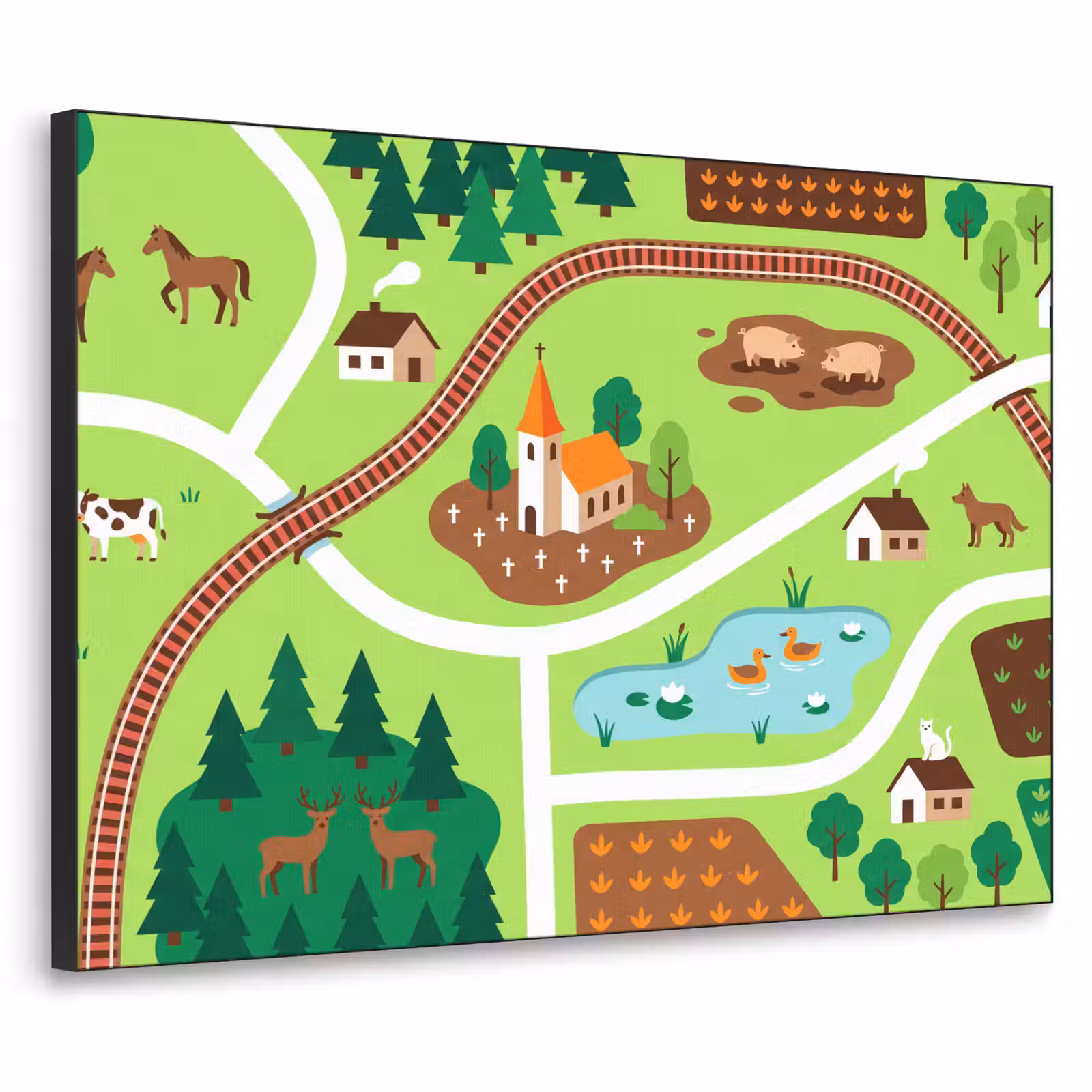 Art Frame - Countryside - Animals - Illustration — 1