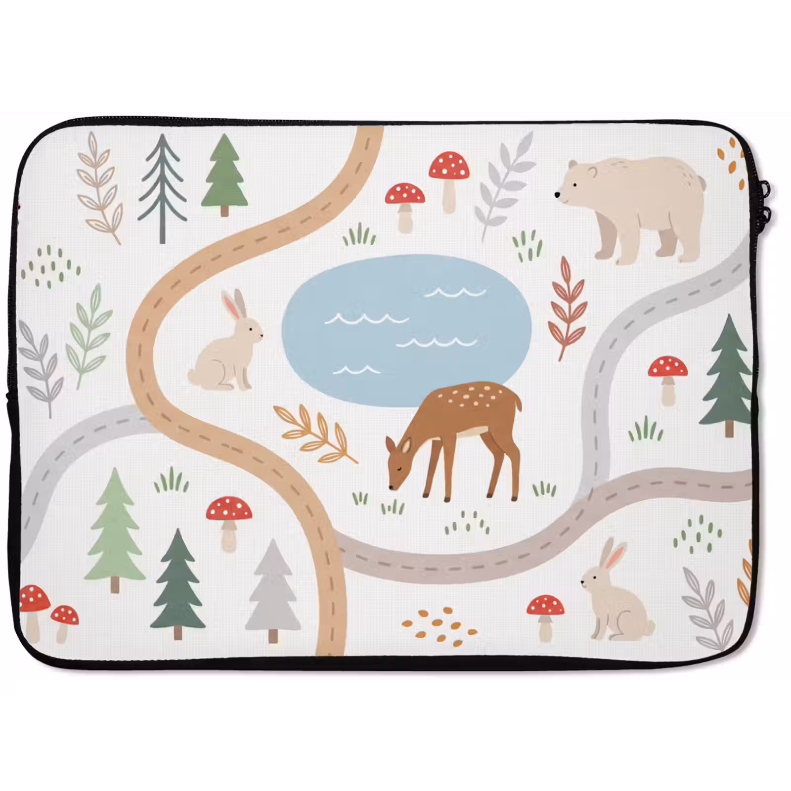 Laptop Sleeve - Animals - Forest - Illustration — 1
