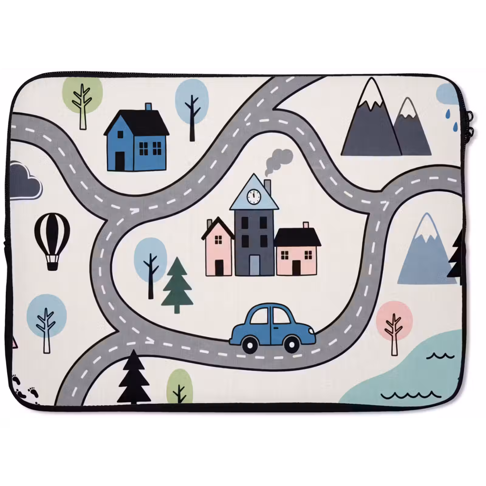 Laptop Sleeve - Map - City - Child-Friendly — 1