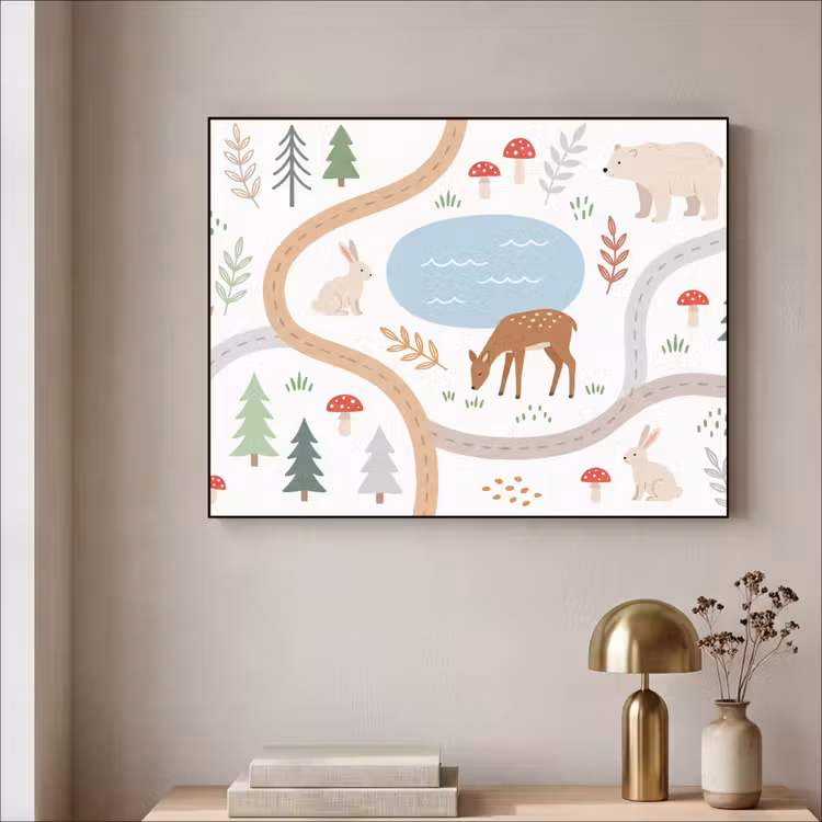 Art Frame - Animals - Forest - Illustration — 3