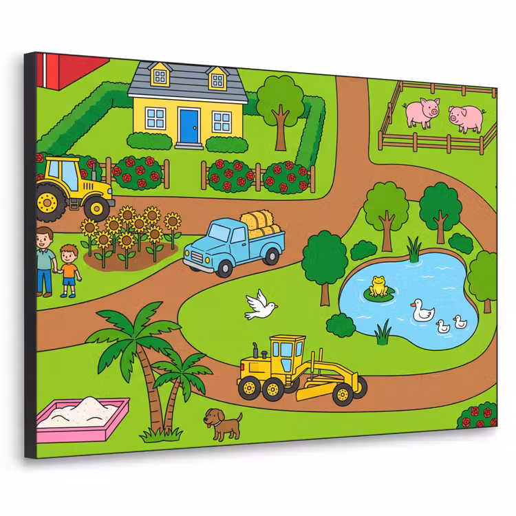 Art Frame - Countryside - Animals - Cartoon — 1