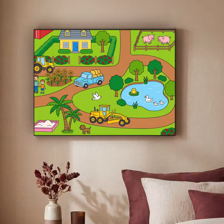 Art Frame - Countryside - Animals - Cartoon — 2